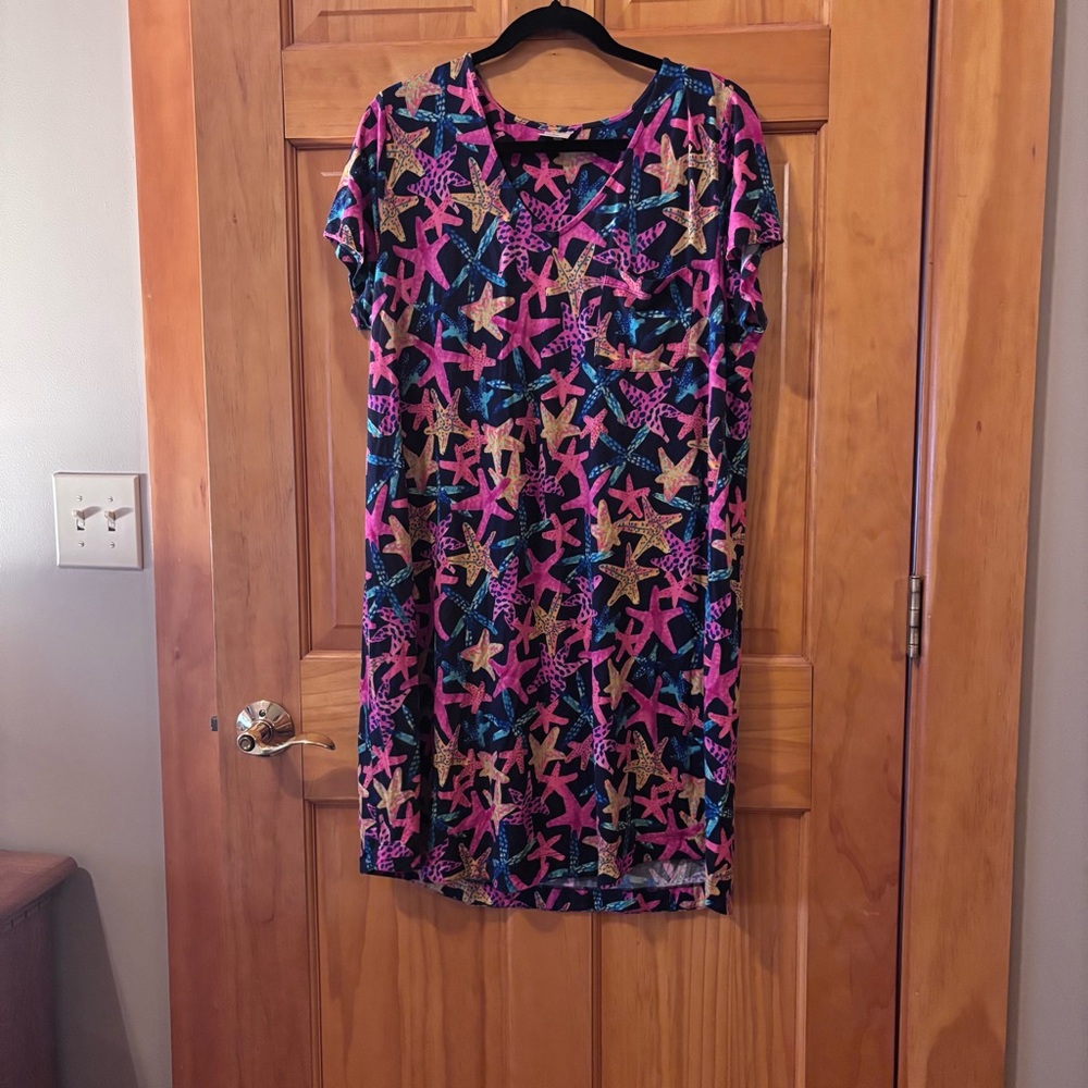 Soma Multicolor Starfish Pattern Nightgown